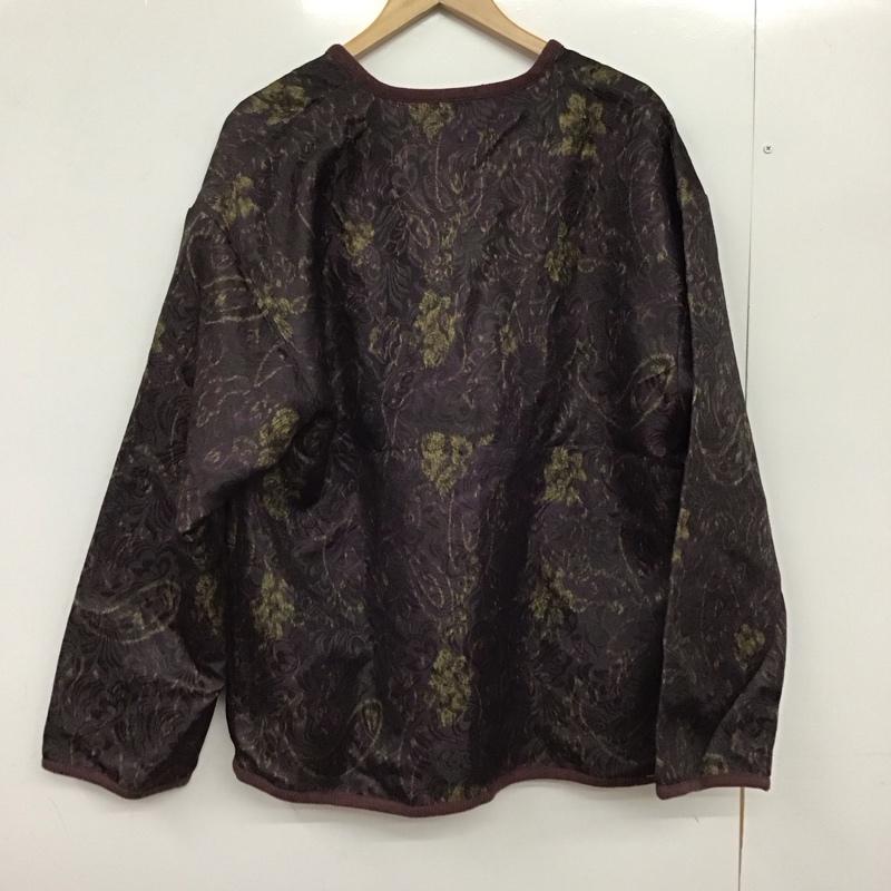 ジャーナルスタンダード JOURNAL STANDARD カーディガン 長袖 長袖カーディガン フロントボタン L 総柄 紫 / パープル /  メンズ USED 古着 中古 10149593