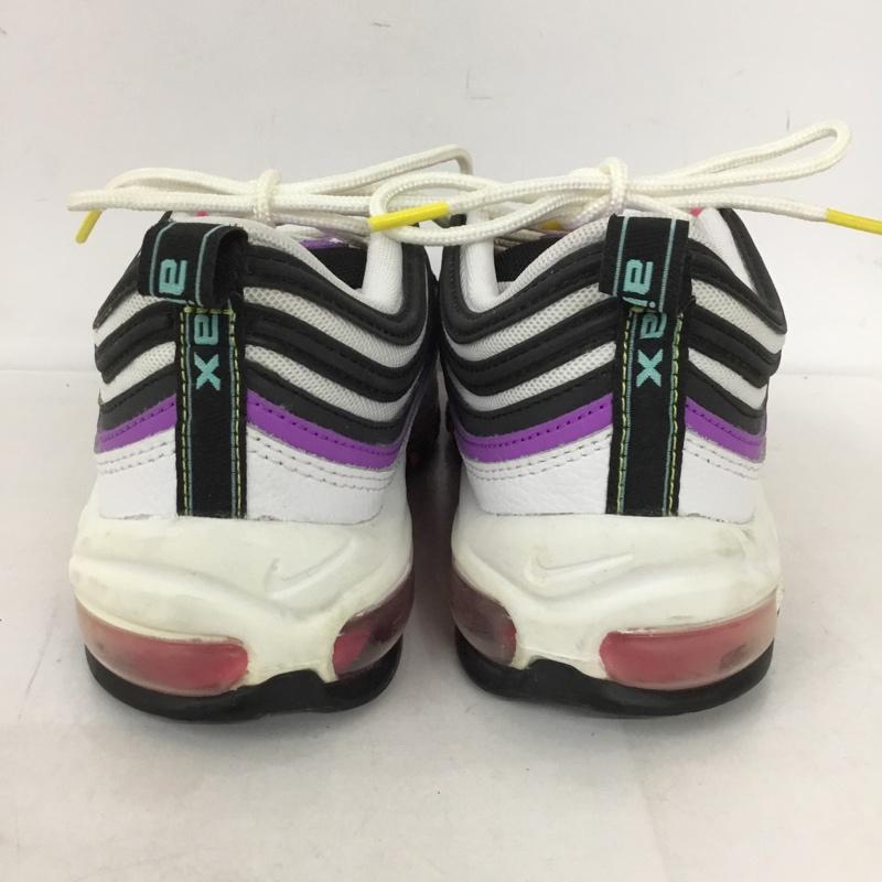 ナイキ NIKE スニーカー スニーカー 921733-106 W AIR MAX 97 25.5cm 25.5cm ワンポイント 黒 / ブラック / X 紫 / パープル / X 白 / ホワイト /  レディース USED 古着 中古 10129545