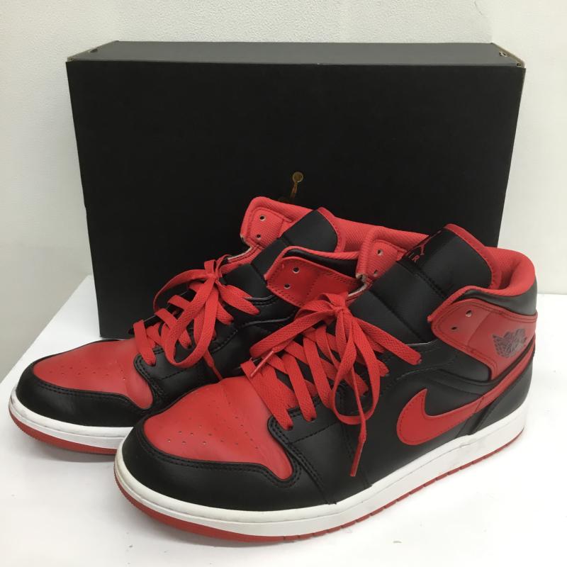 ナイキ NIKE スニーカー スニーカー AIR JORDAN 1 MID エアジョーダン 1 MID DQ8426-060 29.0cm ロゴ、文字 黒 / ブラック / X 赤 / レッド /  メンズ USED 古着 中古 10108136
