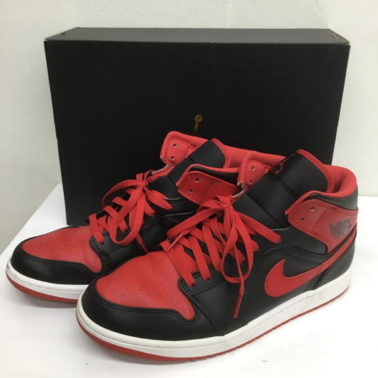 ナイキ NIKE スニーカー スニーカー AIR JORDAN 1 MID エアジョーダン 1 MID DQ8426-060 29.0cm ロゴ、文字 黒 / ブラック / X 赤 / レッド /  メンズ USED 古着 中古 10108136