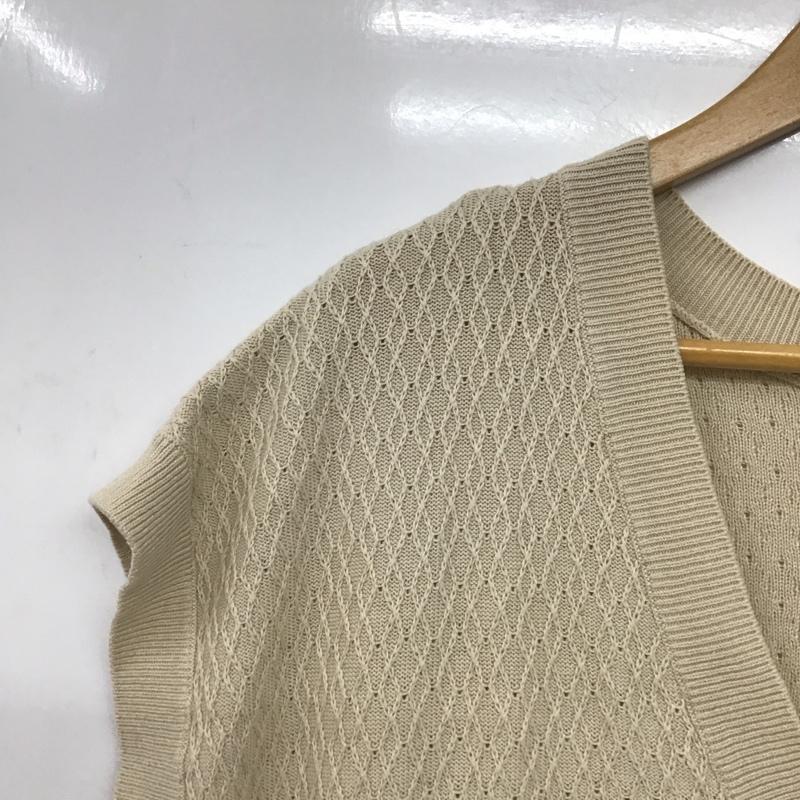 ローリーズファーム LOWRYS FARM ベスト ベスト FREE 無地 ベージュ / ベージュ /  レディース USED 古着 中古 10144556