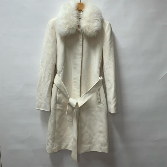 リアルリッシュ REALRICHE コート コート一般 フォックスファー 38 無地 白 / ホワイト /  レディース USED 古着 中古 10012468