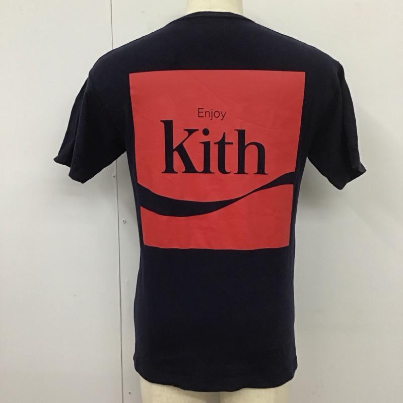 キス KITH Tシャツ 半袖 半袖カットソー プリントTシャツ クルーネックカットソー XS ロゴ、文字 紺 / ネイビー /  メンズ USED 古着 中古 10112086