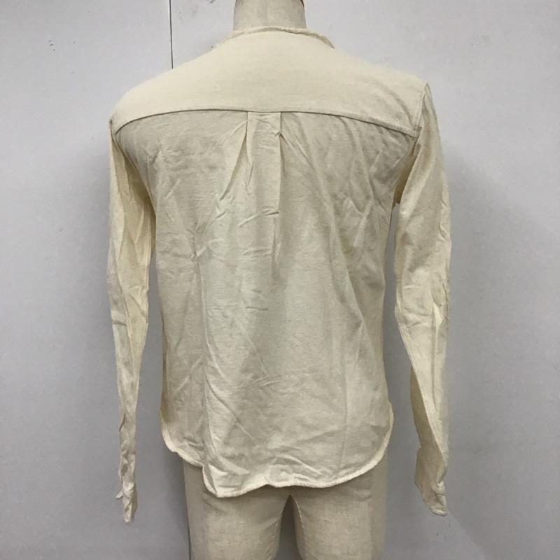 クオドロ quadro シャツ、ブラウス 長袖 バンドカラー コットン プルオーバー カットソー 2 無地 アイボリー / アイボリー /  メンズ USED 古着 中古 10122158