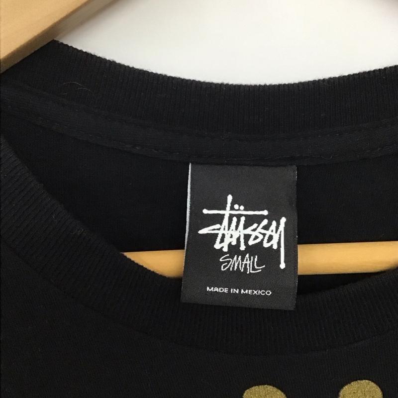 ステューシー STUSSY Tシャツ 半袖 半袖カットソー プリントTシャツ クルーネックカットソー S プリント 黒 / ブラック /  メンズ USED 古着 中古 10136242
