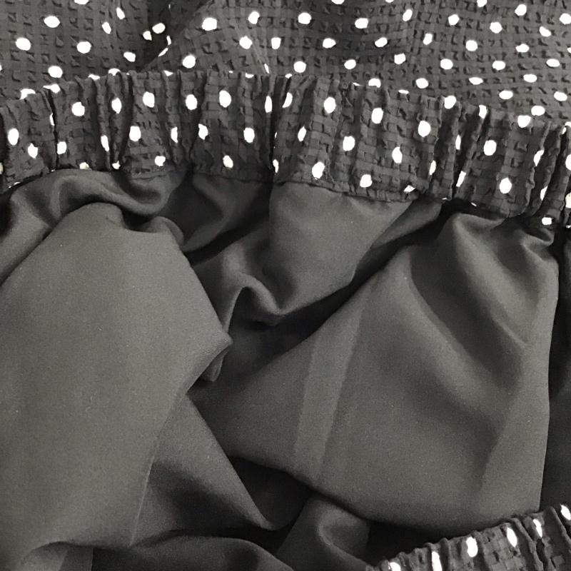 イェッカヴェッカ YECCA VECCA スカート ロングスカート 7A36L0L0100 アソートロングフレアスカート FREE ドット 黒 / ブラック /  レディース USED 古着 中古 10142910