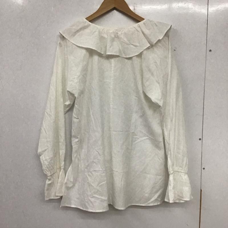 ローリーズファーム LOWRYS FARM シャツ、ブラウス 長袖 FREE 無地 白 / ホワイト /  レディース USED 古着 中古 10140343
