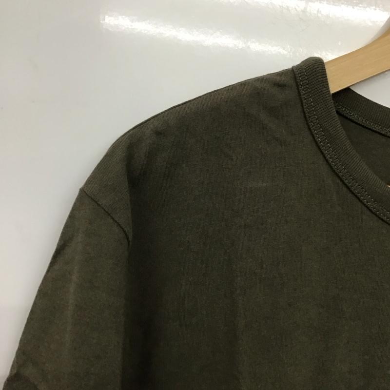 ティンバーランド Timberland Tシャツ 半袖 半袖カットソー プリントTシャツ クルーネックカットソー L ロゴ、文字 カーキ / カーキ /  メンズ USED 古着 中古 10141874