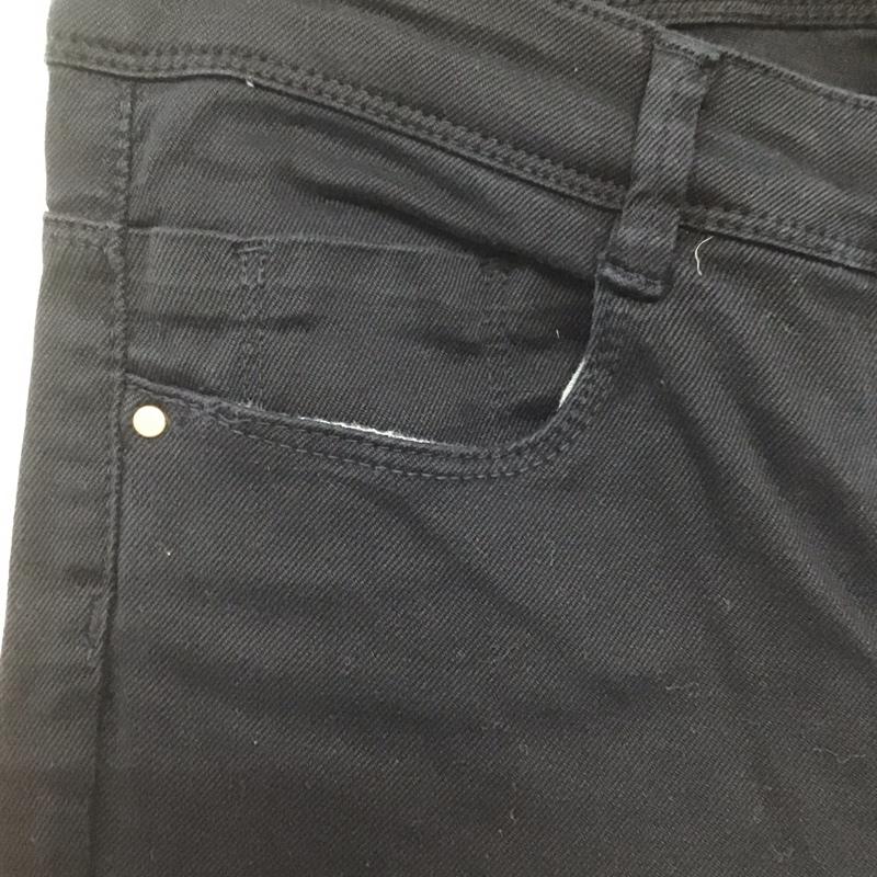 ザラ ZARA TRAFALUC パンツ デニム、ジーンズ デニムパンツ スリムパンツ カジュアルパンツ ストレッチパンツ 34インチ 無地 紺 / ネイビー /  レディース USED 古着 中古 10142661