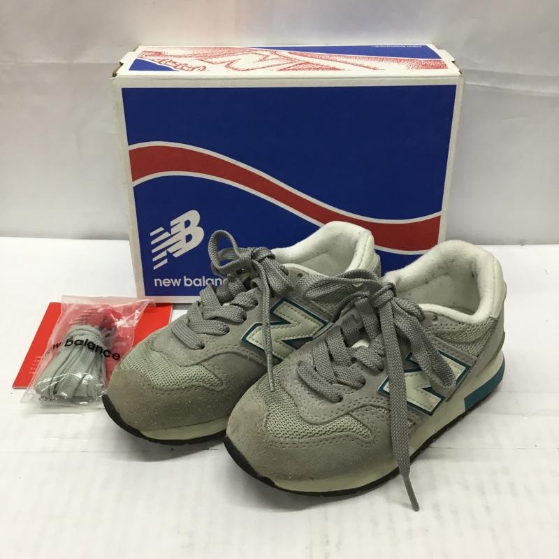 ニューバランス New Balance シューズ シューズ スニーカー K1300 GTY キッズ 17cm 箱有 17.0cm ロゴ、文字 灰 / グレー / X 青 / ブルー / X アイボリー / アイボリー /  ボーイズ USED 古着 中古 10110056