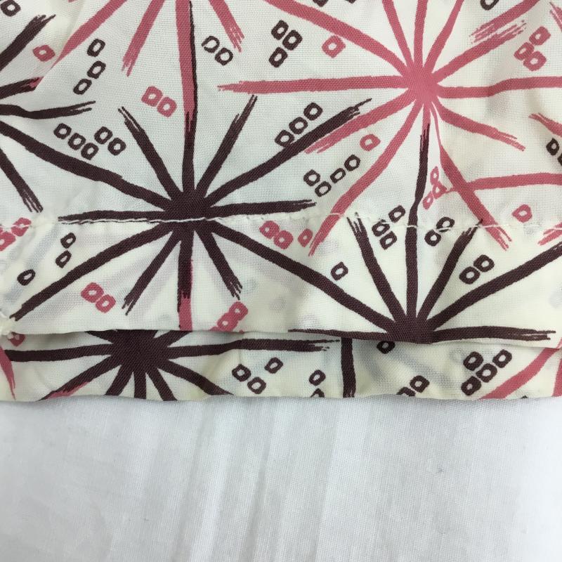 アールジェイビー R.J.B シャツ、ブラウス 半袖 38 総柄 桃 / ピンク / X 茶 / ブラウン / X ベージュ / ベージュ /  メンズ USED 古着 中古 10133480