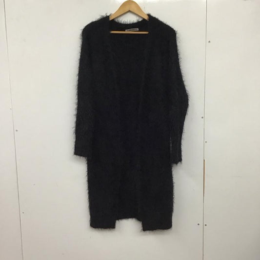 ナイスクラップ NICE CLAUP カーディガン 長袖 無地 黒 / ブラック /  レディース USED 古着 中古 10137474