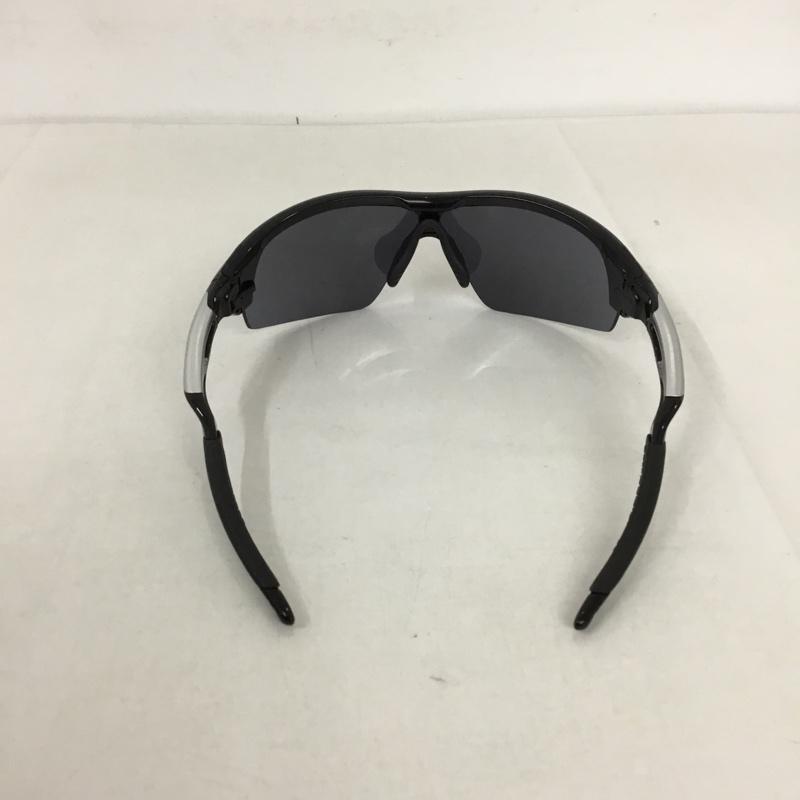 オークリー OAKLEY めがね・サングラス サングラス OO9182-01 RADARLOCK スポーツサングラス ミラーレンズ 箱有 ロゴ、文字 黒 / ブラック /  メンズ USED 古着 中古 10129369