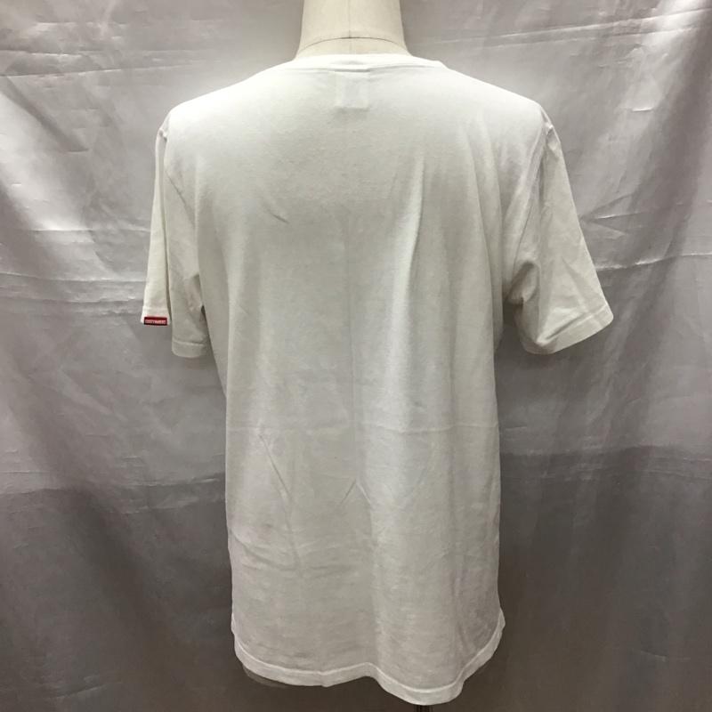 ワコマリア WACKO MARIA Tシャツ 半袖 半袖カットソー プリントTシャツ クルーネックカットソー M ロゴ、文字 白 / ホワイト /  メンズ USED 古着 中古 10116571