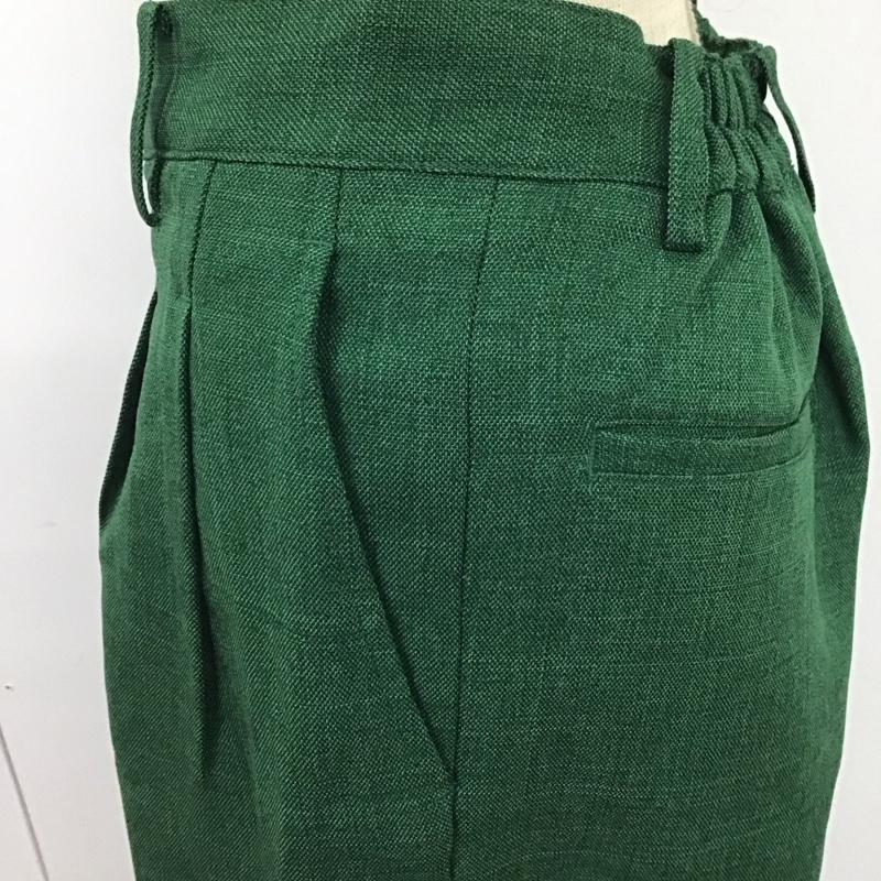 フリークスストア FREAK S STORE パンツ スラックス スラックスパンツ ワイドパンツ カジュアルパンツ M 無地 緑 / グリーン /  レディース USED 古着 中古 10122969