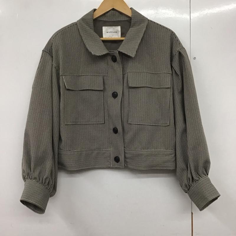 アルシーヴ archives ジャケット、上着 ジャケット、ブレザー M チェック マルチカラー / マルチカラー /  レディース USED 古着 中古 10140802