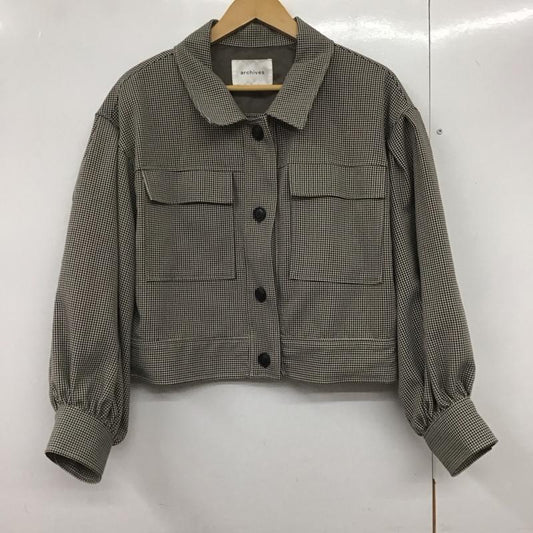 アルシーヴ archives ジャケット、上着 ジャケット、ブレザー M チェック マルチカラー / マルチカラー /  レディース USED 古着 中古 10140802