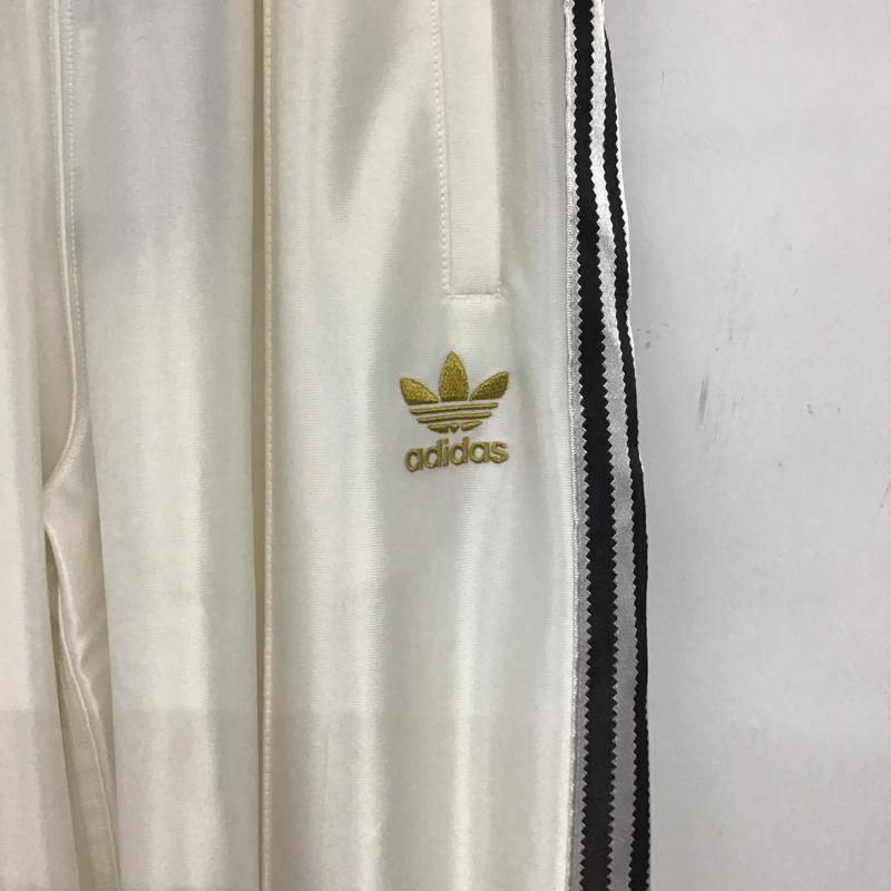 アディダス adidas パンツ ワークパンツ、ペインターパンツ jw1852 トラックパンツ ジャージ XXS ロゴ、文字 白 / ホワイト /  メンズ USED 古着 中古 10147701