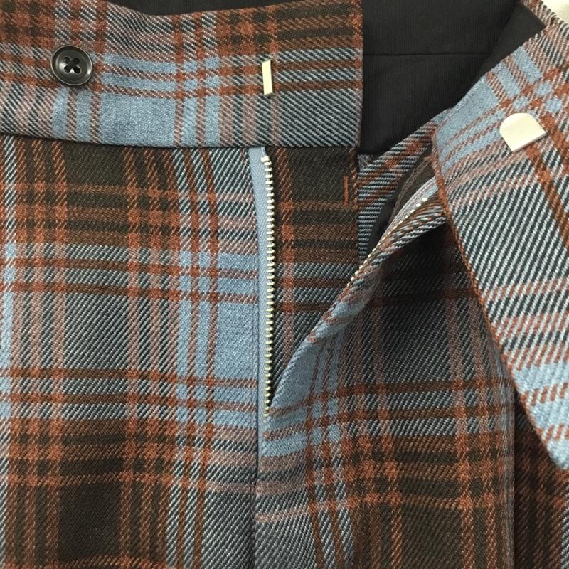 ニードルス Needles パンツ スラックス スラックス ストレートパンツ スリムパンツ チェックパンツ XS チェック マルチカラー / マルチカラー /  メンズ USED 古着 中古 10121088