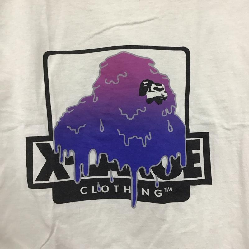 エクストララージ XLARGE Tシャツ 半袖 半袖シャツ プリントTシャツ 半袖カットソー S ロゴ、文字 白 / ホワイト /  メンズ USED 古着 中古 10146560
