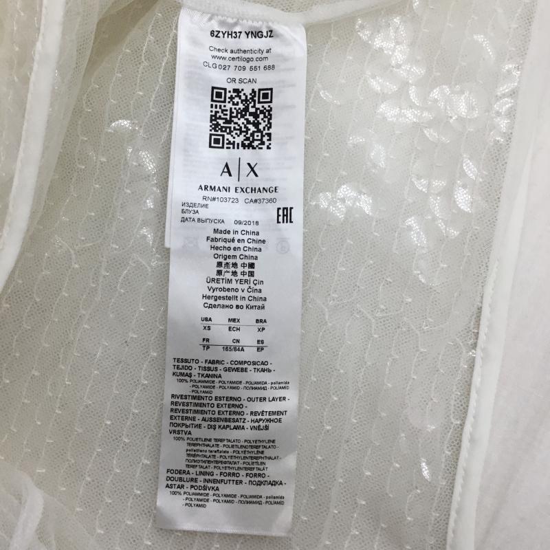 アルマーニエクスチェンジ ARMANI EXCHANGE カットソー 半袖 XS  白 / ホワイト /  レディース USED 古着 中古 10139198