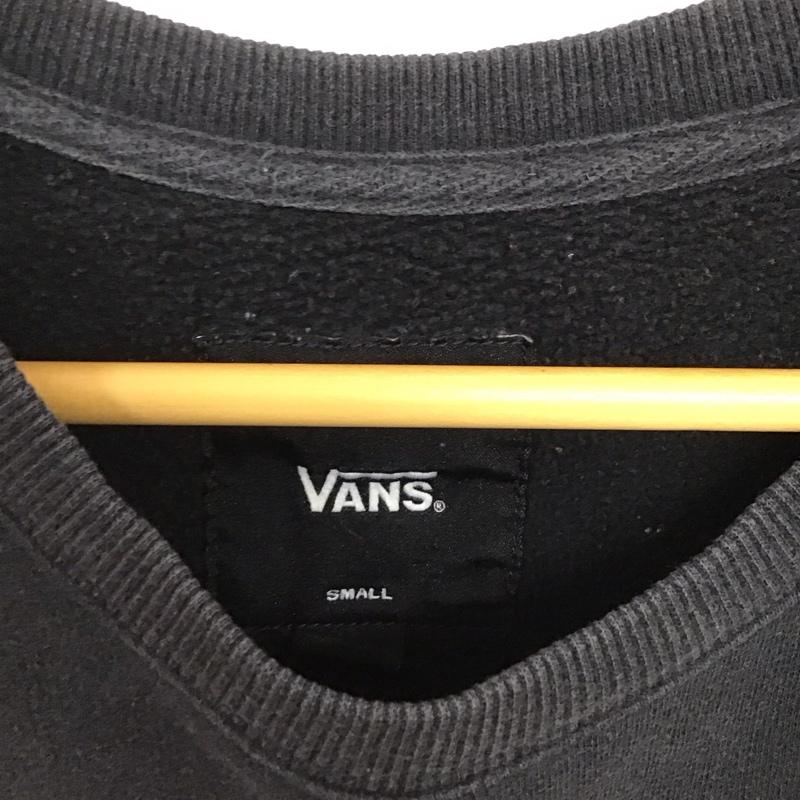 バンズ VANS トレーナー 長袖 長袖トレーナー スウェット クルーネック プルオーバー S ロゴ、文字 紺 / ネイビー /  メンズ USED 古着 中古 10140549