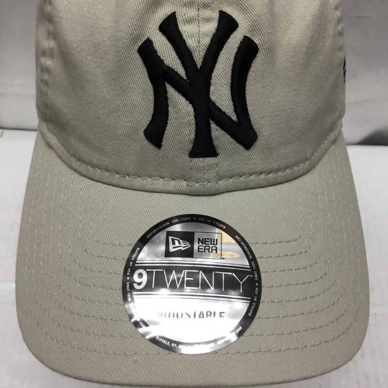 ニューエラ NEW ERA 帽子 キャップ NY ニューヨーク ヤンキース 9TWENTY ロゴ、文字 ベージュ / ベージュ /  メンズ USED 古着 中古 10109744