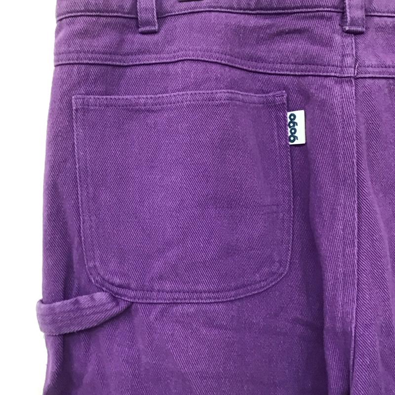 ナインティナインティ 9090 パンツ デニム、ジーンズ デニムパンツ ワイドパンツ カジュアルパンツ カラーパンツ XL プリント 紫 / パープル /  メンズ USED 古着 中古 10145988