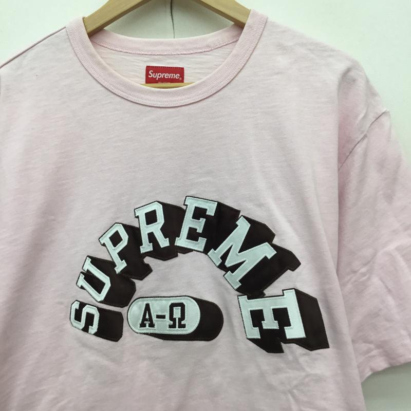 シュプリーム Supreme Tシャツ 半袖 Alpha Omega S/S Top XL ロゴ、文字 桃 / ピンク /  メンズ USED 古着 中古 10141540