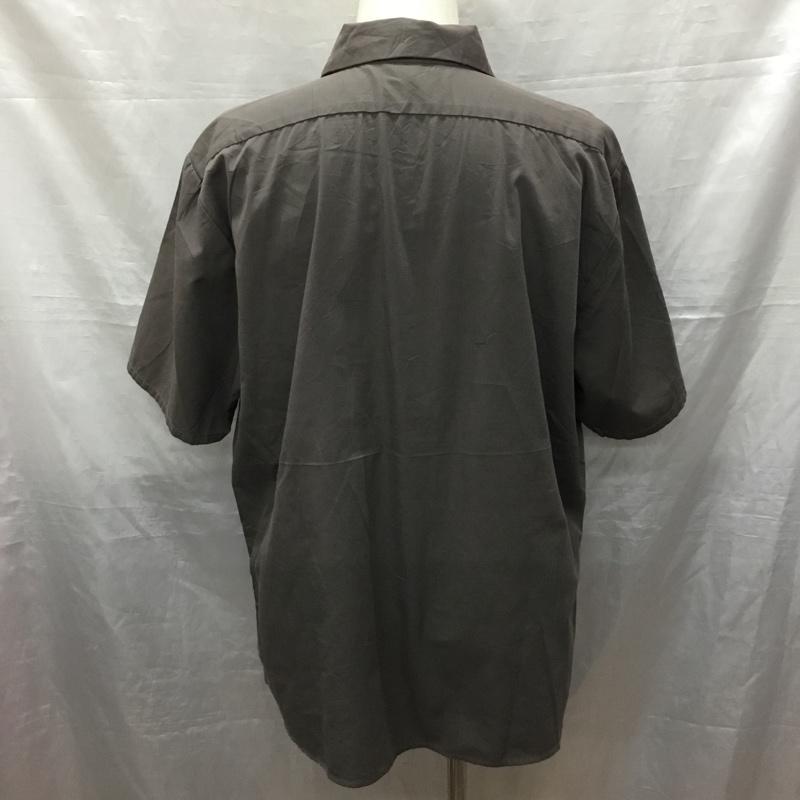 古着 USED シャツ、ブラウス 半袖 半袖シャツ カラーシャツ 半袖カットソー ボーリングシャツ XL ロゴ、文字 灰 / グレー /  メンズ USED 古着 中古 10122932