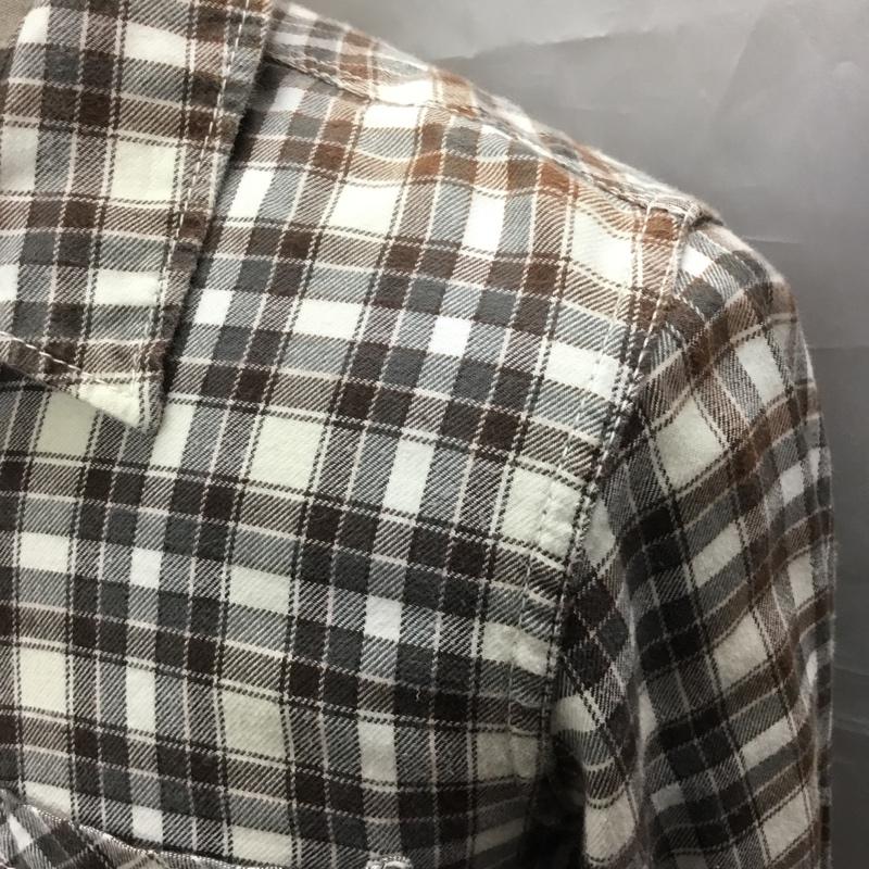 ロンハーマン Ron Herman シャツ、ブラウス 長袖 長袖シャツ カラーシャツ ポケットシャツ 長袖カットソー チェックシャツ S チェック 茶 / ブラウン /  メンズ USED 古着 中古 10117547
