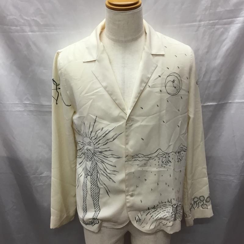 マリーンセル MARINE SERRE シャツ、ブラウス 長袖 長袖シャツ カラーシャツ 長袖カットソー プリントシャツ XS プリント オフホワイト / オフホワイト /  メンズ USED 古着 中古 10111920