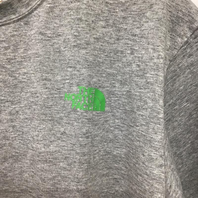 ザノースフェイス THE NORTH FACE Tシャツ 半袖 nt32108 バンダナスクエアロゴ プリントTシャツ L ロゴ、文字 灰 / グレー /  メンズ USED 古着 中古 10150991