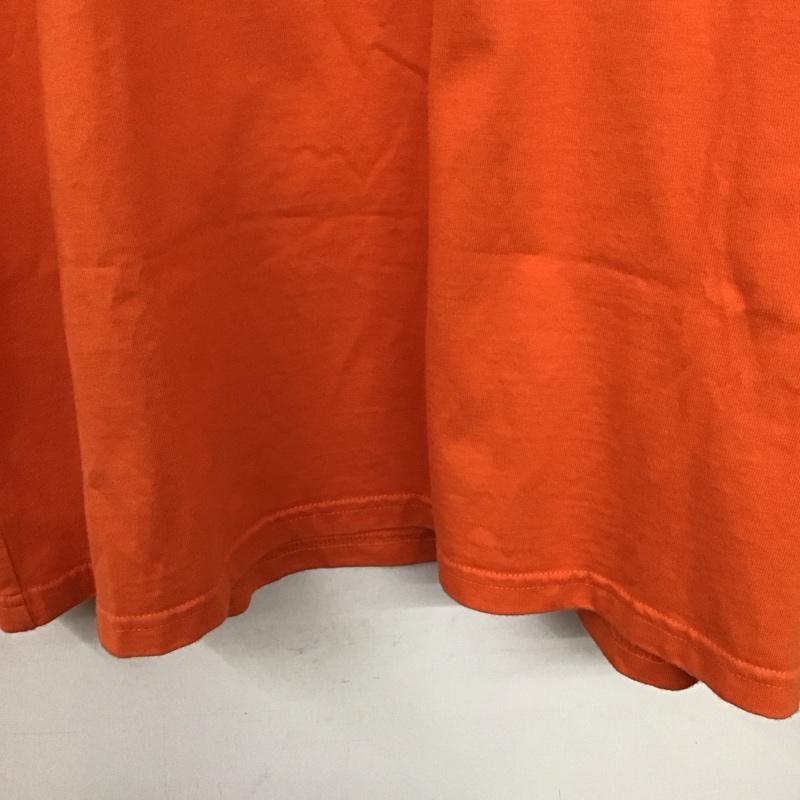 カーハート Carhartt Tシャツ 半袖 半袖カットソー プリントTシャツ クルーネックカットソー M ロゴ、文字 橙 / オレンジ /  メンズ USED 古着 中古 10140313
