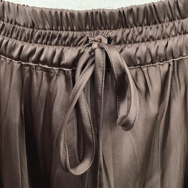 ザラ ZARA スカート ロングスカート ロングスカート フレアスカート カジュアルスカート S 無地 茶 / ブラウン /  レディース USED 古着 中古 10116420