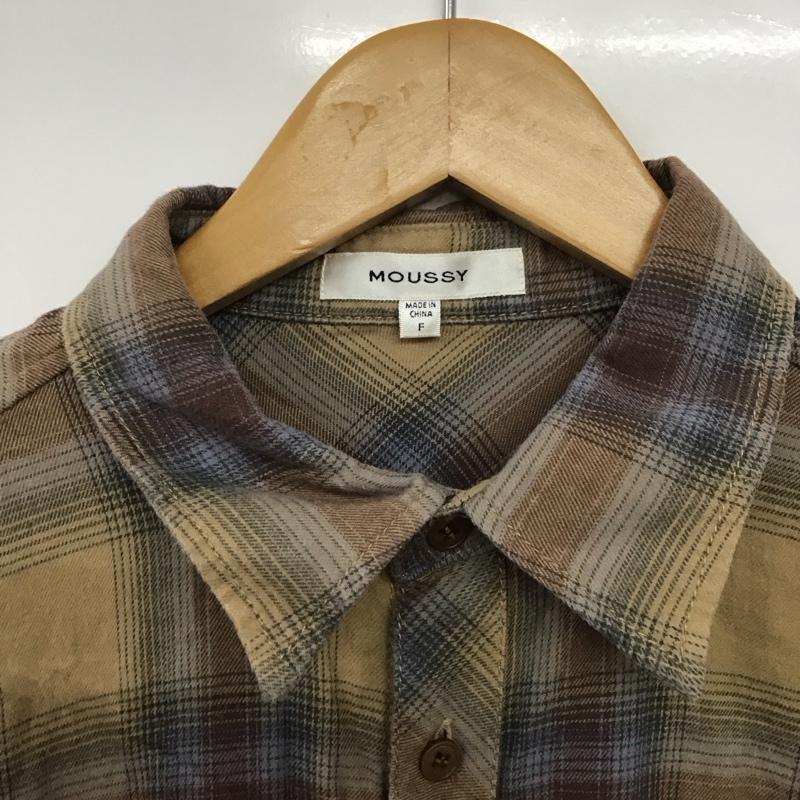 マウジー MOUSSY シャツ、ブラウス 長袖 010dab30-6020 CHECK LONG GOWN SHIRT FREE チェック マルチカラー / マルチカラー /  レディース USED 古着 中古 10142998