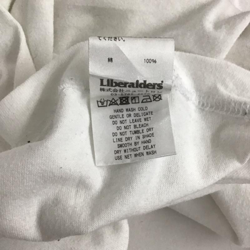 リベレイダース Liberaiders Tシャツ 半袖 半袖カットソー プリントTシャツ クルーネックカットソー L プリント 白 / ホワイト /  メンズ USED 古着 中古 10131248