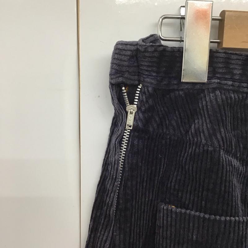 ホームスパン Homespun ボトムス ボトムス 112-3201 コーデュロイ ワイドパンツ S 無地 紺 / ネイビー /  レディース USED 古着 中古 10113679