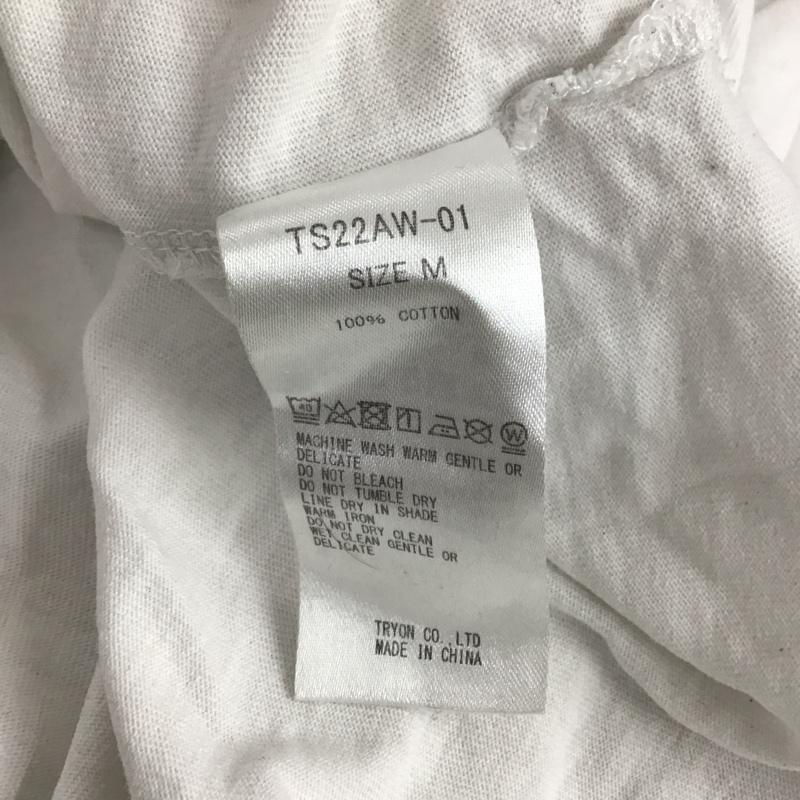 スラッシャー THRASHER カットソー 長袖 長袖カットソー プリントカットソー クルーネック M ロゴ、文字 白 / ホワイト /  メンズ USED 古着 中古 10146979