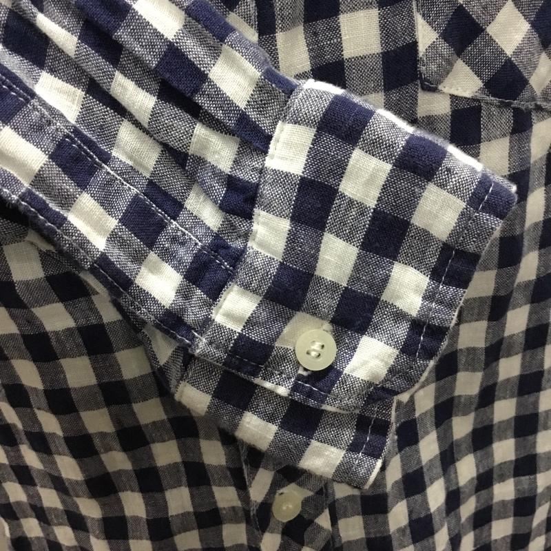 ベイフロー BAYFLOW シャツ、ブラウス 長袖 長袖シャツ カラーシャツ ポケットシャツ 長袖カットソー チェックシャツ 3 チェック 白 / ホワイト / X 青 / ブルー /  メンズ USED 古着 中古 10117718
