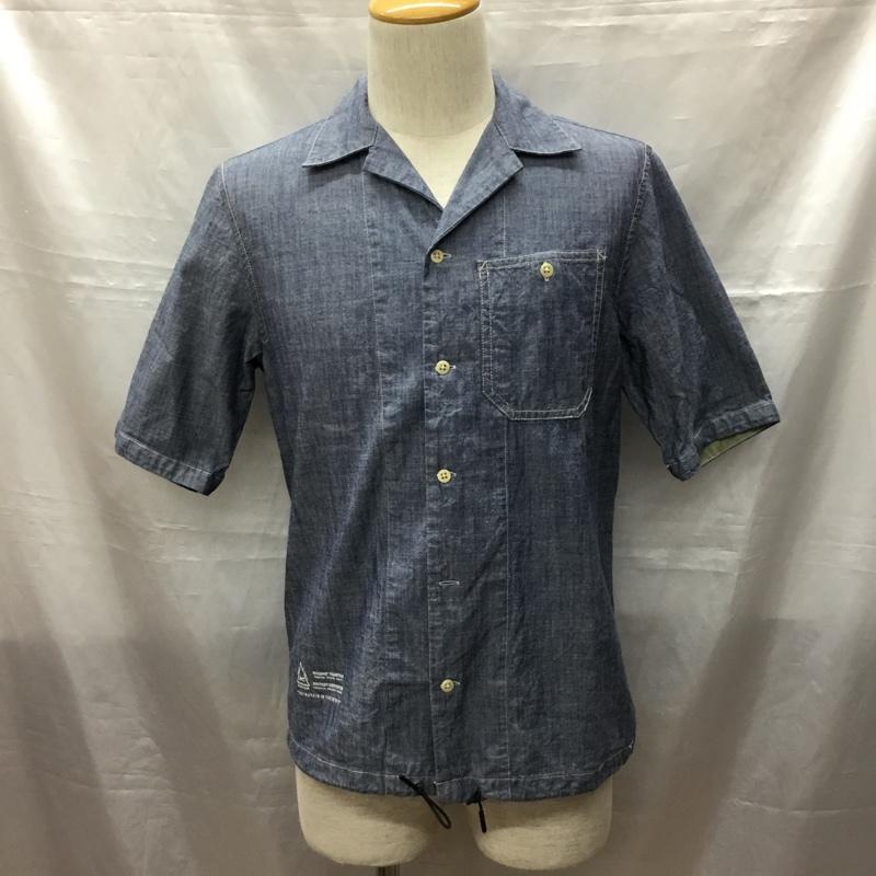 デンハム DENHAM シャツ、ブラウス 半袖 27190-4-40802 シャンブレーシャツ 半袖シャツ XS 無地 インディゴ / インディゴ /  メンズ USED 古着 中古 10115756