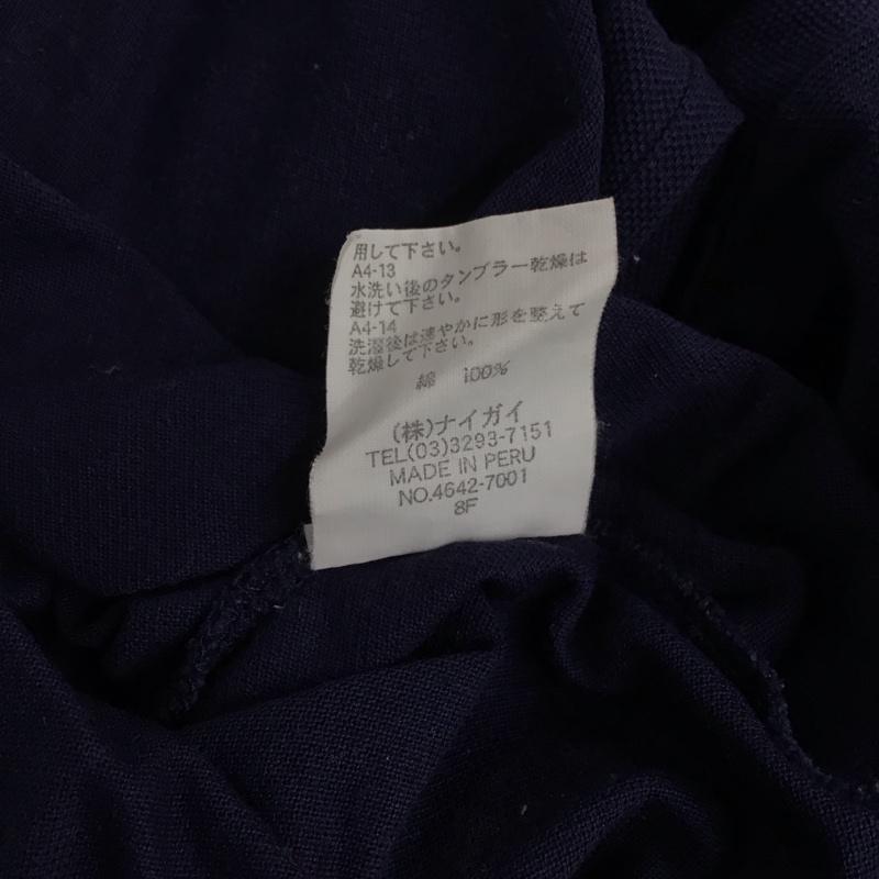 ポロゴルフラルフローレン POLOGOLF ポロシャツ 長袖 長袖ポロシャツ 長袖カットソー カラーシャツ L ロゴ、文字 紺 / ネイビー /  メンズ USED 古着 中古 10141470
