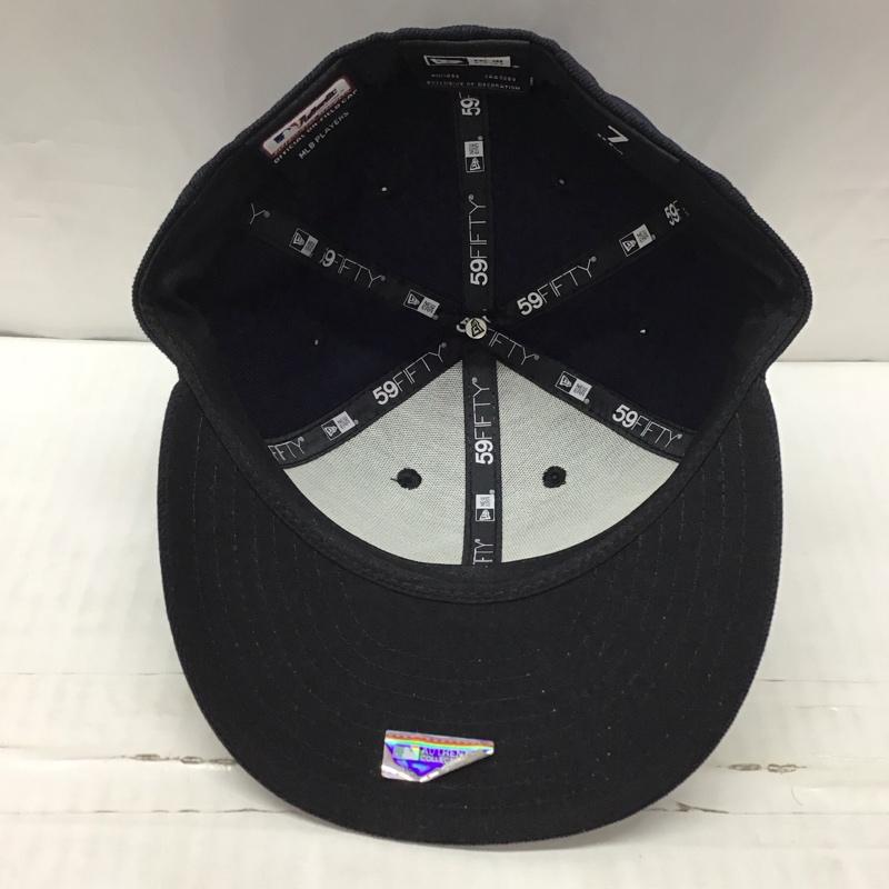 ニューエラ NEW ERA 帽子 キャップ 59FIFTY NY MLB ニューヨーク ヤンキース ロゴ、文字 紺 / ネイビー /  メンズ USED 古着 中古 10120896