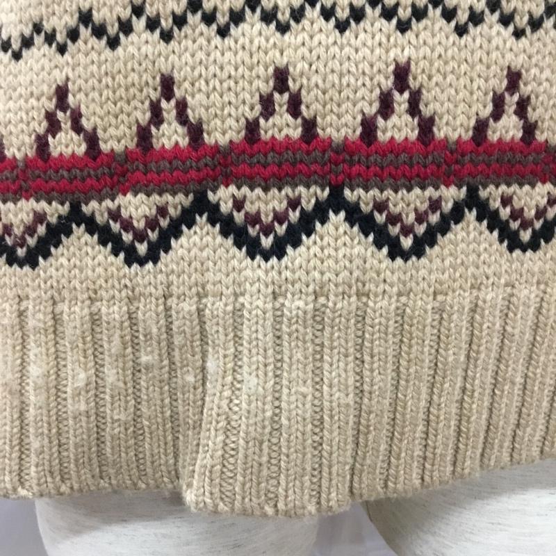 ニューヨーカー NEWYORKER ニット、セーター 長袖 長袖ニットカットソー ニット セーター クルーネックニット M 総柄 マルチカラー / マルチカラー /  メンズ USED 古着 中古 10113287