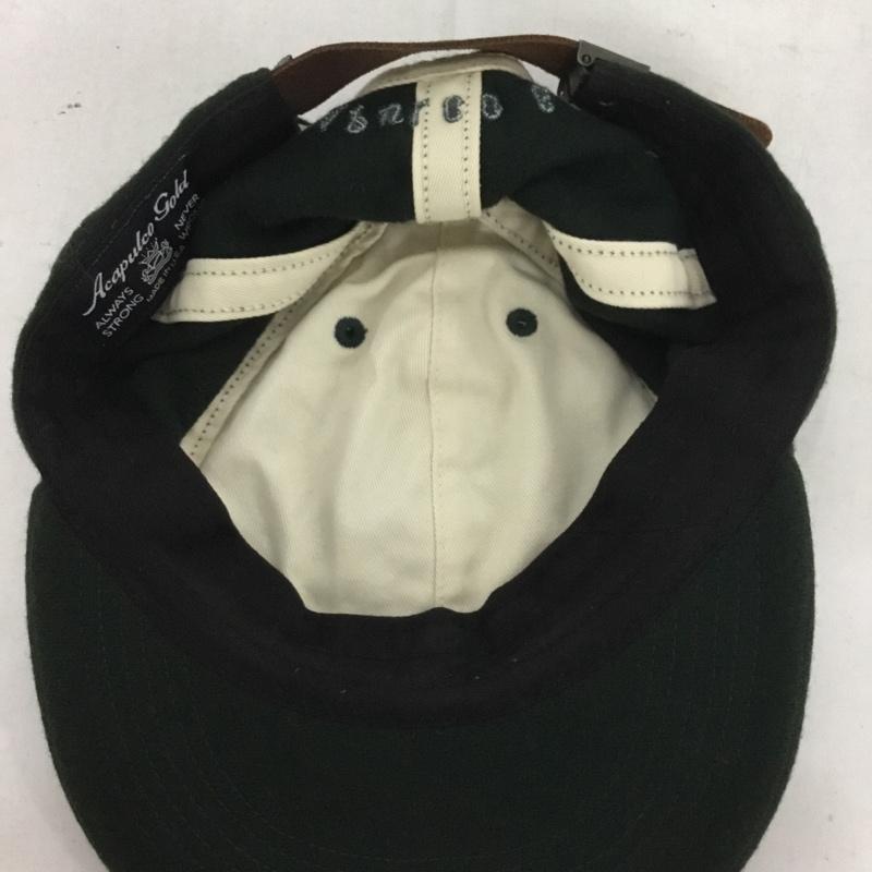 アカプルコゴールド ACAPULCO GOLD 帽子 キャップ USA製 ドクロ 刺繍 緑 / グリーン /  メンズ USED 古着 中古 10136962
