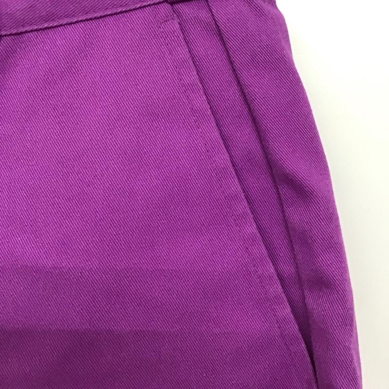 ディッキーズ Dickies パンツ ショートパンツ ショートパンツ ハーフパンツ カジュアルパンツ 28インチ ロゴ、文字 紫 / パープル /  メンズ USED 古着 中古 10144547
