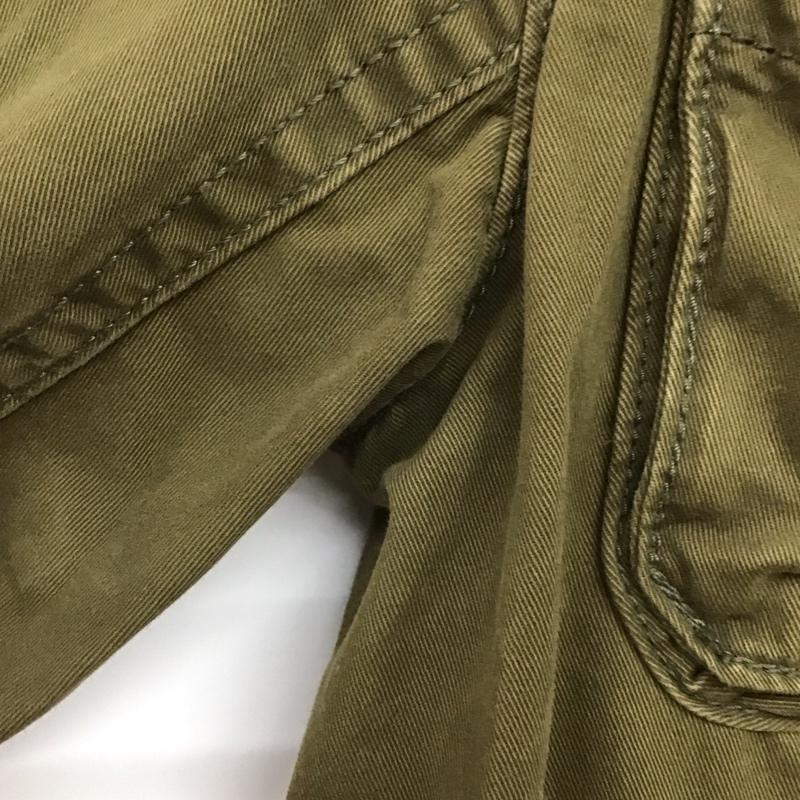 アバクロンビーアンドフィッチ ABERCROMBIE&FITCH ジャケット、上着 ジャケット、ブレザー ジップアップジャケット アウター スタンドネック ミリタリージャケット L ロゴ、文字 カーキ / カーキ /  メンズ USED 古着 中古 10144490