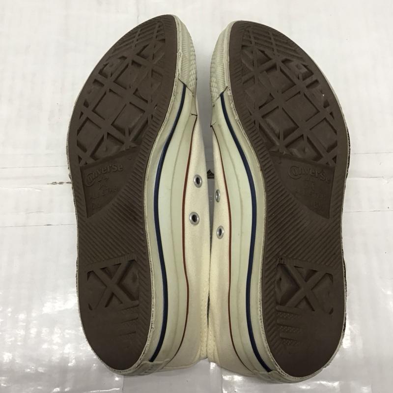 コンバース CONVERSE スニーカー スニーカー M9165 ALL STAR OX 25cm 25.0cm ロゴ、文字 アイボリー / アイボリー /  レディース USED 古着 中古 10118783