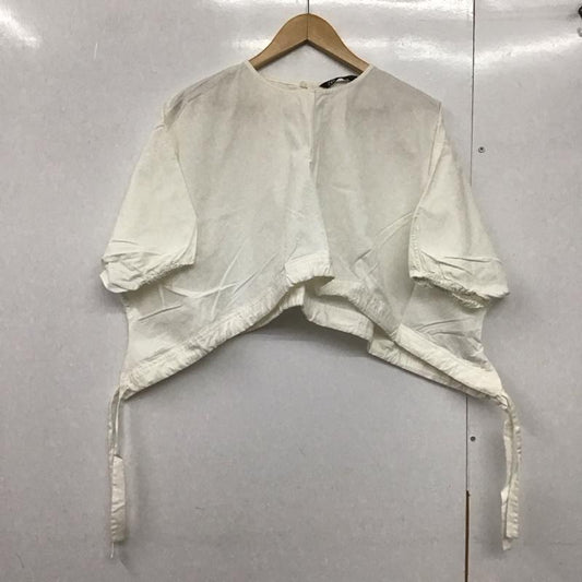 ザラ ZARA カットソー 半袖 半袖カットソー 無地Tシャツ クルーネックカットソー L 無地 白 / ホワイト /  レディース USED 古着 中古 10143831