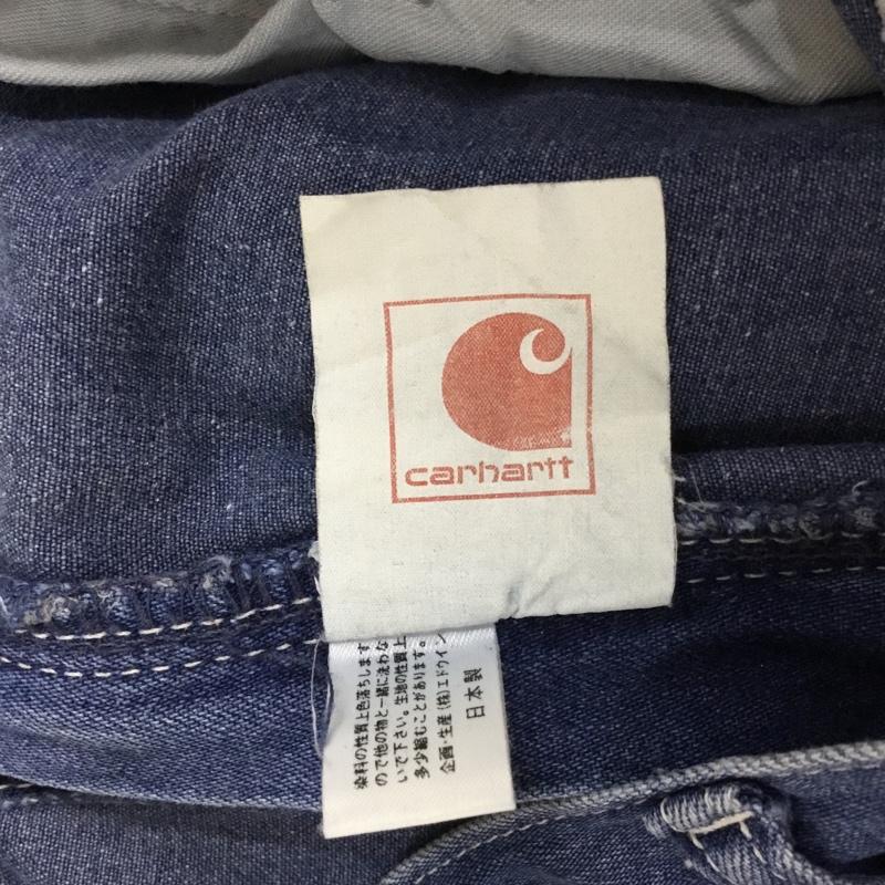 カーハート Carhartt パンツ デニム、ジーンズ デニムパンツ ワイドパンツ ストレートパンツ カジュアルパンツ カーゴパンツ 31インチ 無地 インディゴ / インディゴ /  メンズ USED 古着 中古 10115644